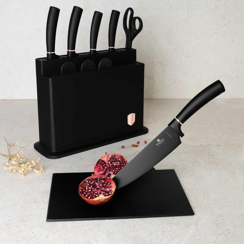 BH/2491N,BH/2491,Juego de cuchillos de 11 piezas con soporte y tabla de cortar,Negro,Oro rosa,T3: Juego de cuchillos de 11 piezas con soporte y tablas de cortar,juego de cuchillos,cuchillos,cuchillo,soporte,tabla de cortar,Cuchillos y herramientas de corte
