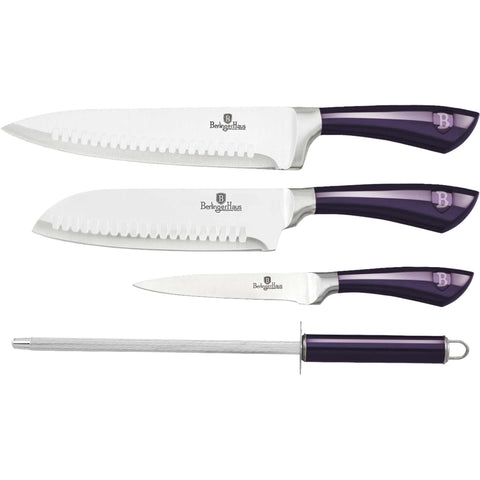 Juego de cuchillos, cuchillos, cuchillo, T1: Juego de cuchillos de 4 piezas a., morado, BH/2496