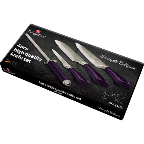  BH/2496, juego de cuchillos de 4 piezas, morado, T1: juego de cuchillos de 4 piezas a., juego de cuchillos, cuchillos, cuchillo, cuchillos y herramientas de corte