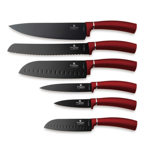 BH/2542NA,BH/2542,BH/2542N,BH/2542NO,BH/2542NO-4, juego de cuchillos de 6 piezas, burdeos, rojo, T3: juego de cuchillos de 6 piezas a., juego de cuchillos, cuchillos, cuchillo, cuchillos y herramientas de corte