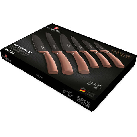  BH/2543N,BH/2558,BH/2543,Juego de cuchillos de 6 piezas,Oro rosa,T3: Juego de cuchillos de 6 piezas a.,juego de cuchillos,cuchillos,cuchillo,Cuchillos y herramientas de corte