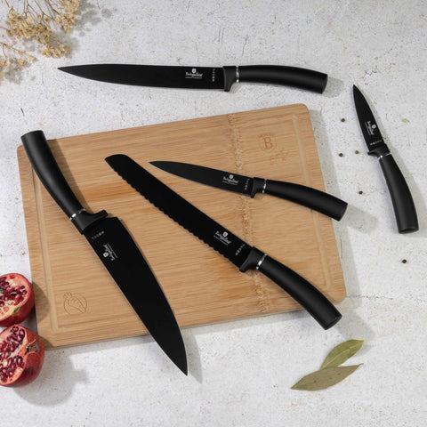  BH/2549AN,BH/2709,BH/2549,Juego de cuchillos de 6 piezas con tabla de cortar de bambú,Negro,Plateado,T3: Juego de cuchillos de 6 piezas con tabla de cortar de bambú a.,juego de cuchillos,cuchillos,cuchillo,tabla de cortar,bambú,Cuchillos y herramientas de corte