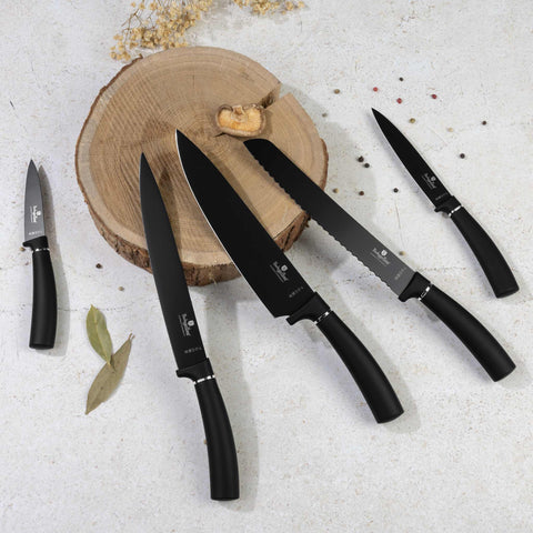 Juego De 6 Cuchillos Con Tabla De Cortar De Bambú, Imagen lifestyle