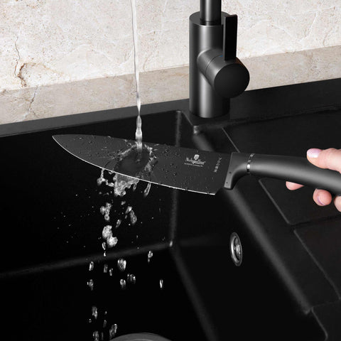 Juego De 6 Cuchillos Con Tabla De Cortar De Bambú, Imagen lifestyle