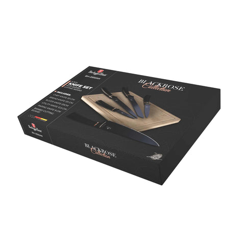 Juego De 6 Cuchillos Con Tabla De Cortar De Bambú, Embalaje del producto
