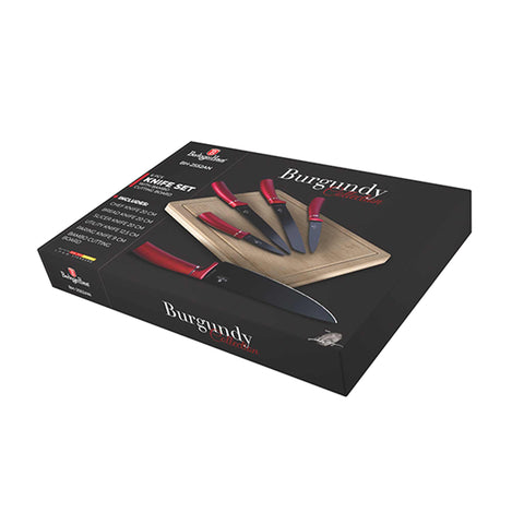 Juego De 6 Cuchillos Con Tabla De Cortar De Bambú, Embalaje del producto