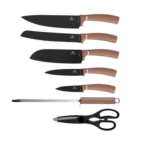  BH/2561N,BH/2691,BH/2691_OR,BH/2561,Juego de cuchillos de 8 piezas con soporte de acrílico,Oro rosa,T3: Juego de cuchillos de 8 piezas con soporte de acrílico a.,juego de cuchillos,cuchillos,cuchillo,soporte de acrílico,soporte,Cuchillos y herramientas de corte