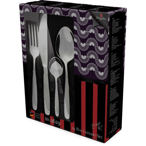  BH/2629, Juego de cubiertos de 24 piezas satinado, acero inoxidable, juego de cubiertos de 24 piezas, juego de cubiertos, cubiertos, satinado, vajilla