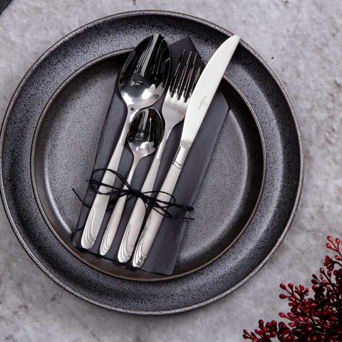  BH/2629, Juego de cubiertos de 24 piezas satinado, acero inoxidable, juego de cubiertos de 24 piezas, juego de cubiertos, cubiertos, satinado, vajilla