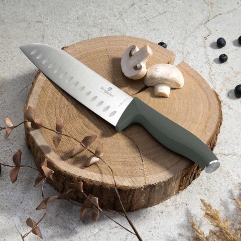  BH/2751, Juego de cuchillos de 6 piezas con soporte de BAMBÚ, Verde mate, Juego de cuchillos de 6 piezas con soporte de bambú a., Juego de cuchillos, Cuchillos, Cuchillo, Tabla de cortar, Bambú, Cuchillos y herramientas de corte