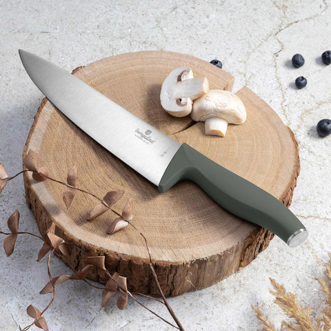  BH/2751, Juego de cuchillos de 6 piezas con soporte de BAMBÚ, Verde mate, Juego de cuchillos de 6 piezas con soporte de bambú a., Juego de cuchillos, Cuchillos, Cuchillo, Tabla de cortar, Bambú, Cuchillos y herramientas de corte