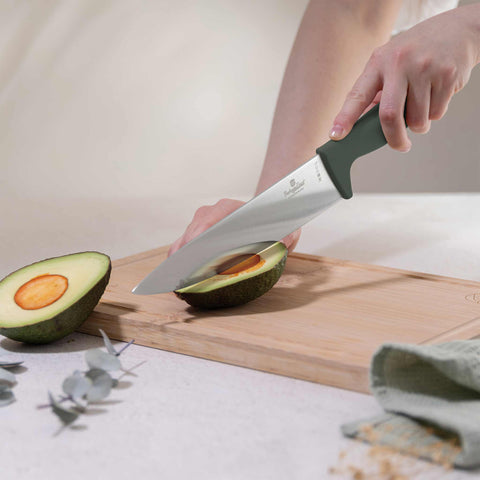  BH/2751, Juego de cuchillos de 6 piezas con soporte de BAMBÚ, Verde mate, Juego de cuchillos de 6 piezas con soporte de bambú a., Juego de cuchillos, Cuchillos, Cuchillo, Tabla de cortar, Bambú, Cuchillos y herramientas de corte