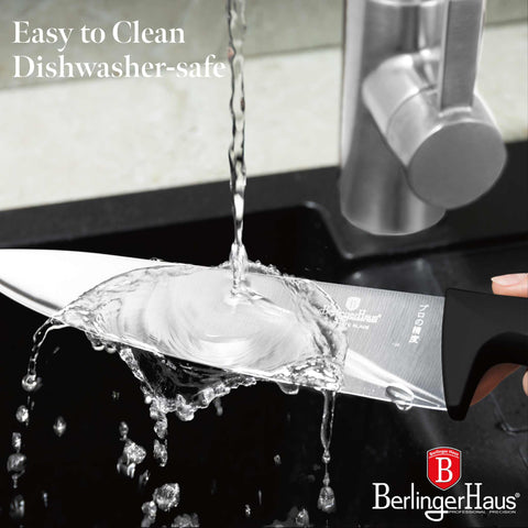  BH/2753, juego de cuchillos de 6 piezas con soporte de bambú, negro, plateado, juego de cuchillos de 6 piezas con soporte de bambú b., juego de cuchillos, cuchillos, cuchillo, tabla de cortar, bambú, cuchillos y herramientas de corte