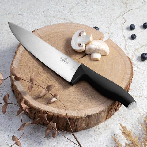  BH/2753, juego de cuchillos de 6 piezas con soporte de bambú, negro, plateado, juego de cuchillos de 6 piezas con soporte de bambú b., juego de cuchillos, cuchillos, cuchillo, tabla de cortar, bambú, cuchillos y herramientas de corte