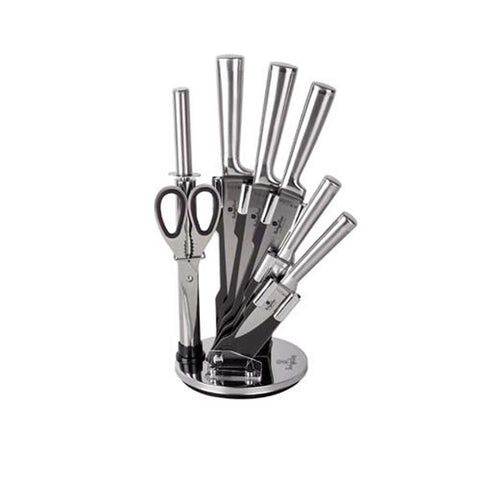 Juego De 8 Cuchillos Con Soporte De Acrílico