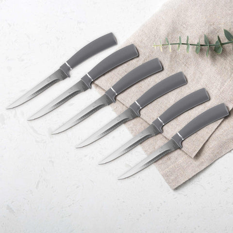  BH/2814,BH/2840,Juego de 6 cuchillos para carne,Gris mate,T4: Juego de 6 cuchillos para carne,blister,juego de cuchillos para carne,cuchillos para carne,Cuchillos y corte,Cuchillo para carne