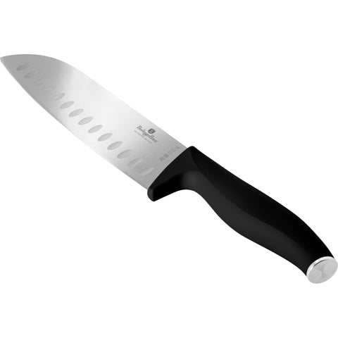 BH/2817, NUEVO, Cuchillo Santoku 17,5cm, negro, cuchillo santoku, cuchillo santoku, cuchillo