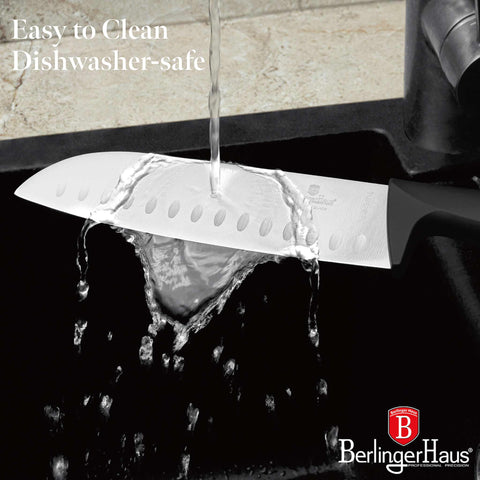  BH/2817, Cuchillo Santoku 17,5cm, Negro, Plata, Cuchillo Santoku, Cuchillo, Cuchillos y herramientas de corte