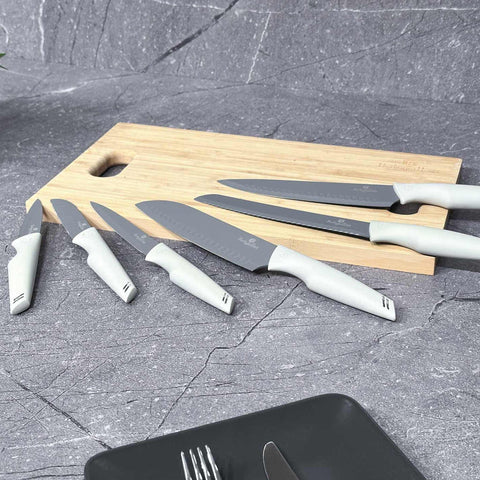  BH/2834,BH/2882,Juego de cuchillos de 6 piezas,Gris mate,T4: Juego de cuchillos de 6 piezas d.,blister,juego de cuchillos,cuchillos,cuchillo,Cuchillos y herramientas de corte