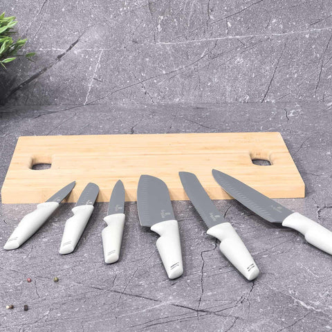  BH/2834,BH/2882,Juego de cuchillos de 6 piezas,Gris mate,T4: Juego de cuchillos de 6 piezas d.,blister,juego de cuchillos,cuchillos,cuchillo,Cuchillos y herramientas de corte