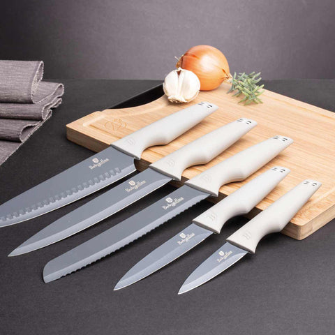  BH/2838,BH/2846,Juego de cuchillos de 6 piezas con tabla de cortar de bambú,Gris mate,T4: Juego de cuchillos de 6 piezas con tabla de cortar de bambú b.,juego de cuchillos,cuchillos,cuchillo,tabla de cortar,bambú,Cuchillos y herramientas de corte