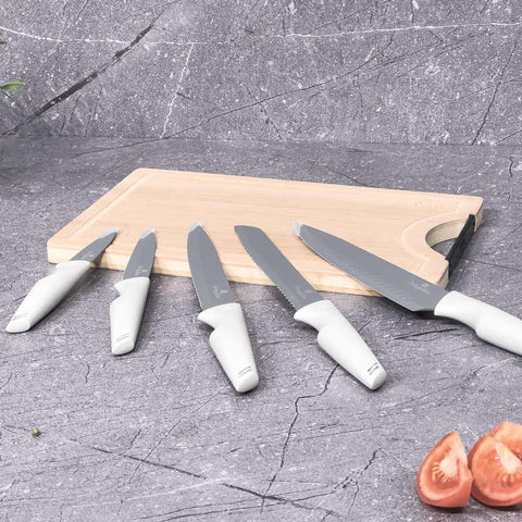  BH/2838,BH/2846,Juego de cuchillos de 6 piezas con tabla de cortar de bambú,Gris mate,T4: Juego de cuchillos de 6 piezas con tabla de cortar de bambú b.,juego de cuchillos,cuchillos,cuchillo,tabla de cortar,bambú,Cuchillos y herramientas de corte