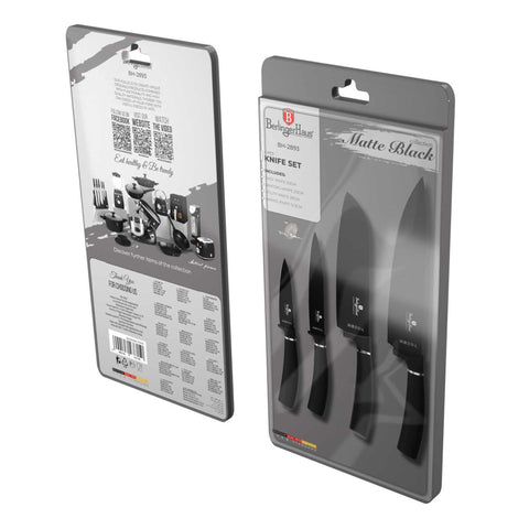  BH/2893,BH/2893A,Juego de cuchillos de 4 piezas,Negro,Plateado,T3: Juego de cuchillos de 4 piezas c.,blister,juego de cuchillos,cuchillos,cuchillo,Cuchillos y herramientas de corte