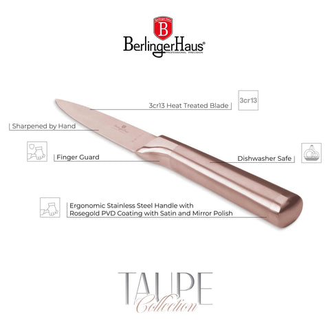 BH/2939, Cuchillo para pelar 9cm, Oro rosa, Cuchillo para pelar, Cuchillo, Cuchillos y artículos de corte