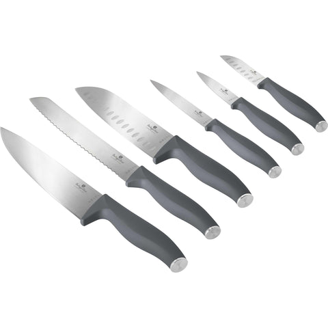  BH/2948, juego de cuchillos de 6 piezas, gris mate, juego de cuchillos de 6 piezas a., juego de cuchillos, cuchillos, cuchillo, cuchillos y herramientas de corte