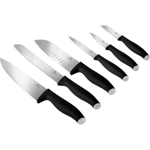  BH/2950, juego de cuchillos de 6 piezas, negro, plateado, juego de cuchillos de 6 piezas a., juego de cuchillos, cuchillos, cuchillo, cuchillos y herramientas de corte