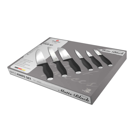  BH/2950, juego de cuchillos de 6 piezas, negro, plateado, juego de cuchillos de 6 piezas a., juego de cuchillos, cuchillos, cuchillo, cuchillos y herramientas de corte