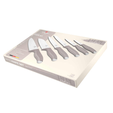  BH/2953, juego de cuchillos de 6 piezas, color topo mate, juego de cuchillos de 6 piezas a., juego de cuchillos, cuchillos, cuchillo, cuchillos y herramientas de corte