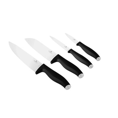 BH/2957, Black Silver Collection, Black Vantage Collection, blockknives, cuchillo, cuchillos, juego de cuchillos, juego de cuchillos de 4 piezas, Matte Black Collection, negro, plateado