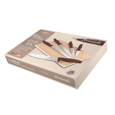 BH/2965, juego de cuchillos de 6 piezas con tabla de cortar de bambú, burdeos mate, juego de cuchillos de 6 piezas con tabla de cortar de bambú, juego de cuchillos, cuchillos, cuchillo, tabla de cortar, bambú, cuchillos y herramientas de corte
