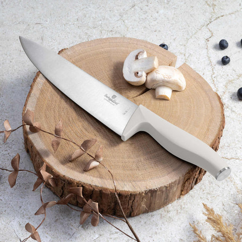  BH/2966, juego de cuchillos de 6 piezas con tabla de cortar de bambú, crema mate, juego de cuchillos de 6 piezas con tabla de cortar de bambú, juego de cuchillos, cuchillos, cuchillo, tabla de cortar, bambú, cuchillos y herramientas de corte