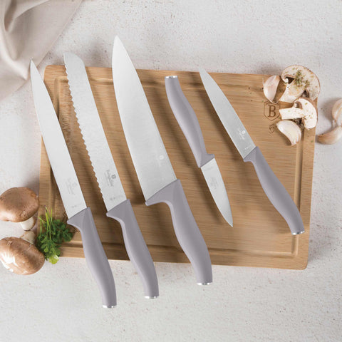 Juego De 6 Cuchillos Con Tabla De Cortar De Bambú, Imagen lifestyle