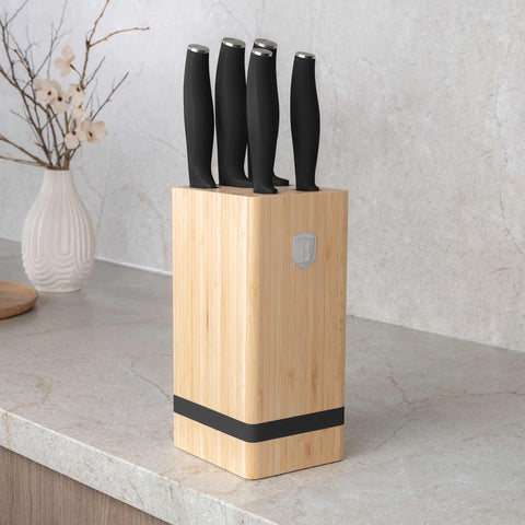Juego De 6 Cuchillos Con Soporte De Bambú, Imagen lifestyle