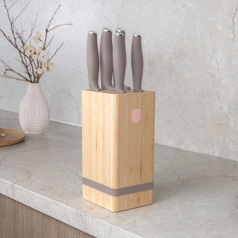 Juego De 6 Cuchillos Con Soporte De Bambú, Imagen lifestyle