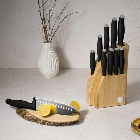 Juego De 10 Cuchillos Con Soporte De Bambú, Imagen lifestyle