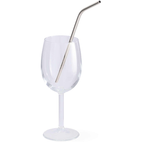  BH/2981, juego de 6 pajitas dobladas de acero inoxidable, plateado, juego de pajitas, juego de pajitas de acero inoxidable, vajilla, otros