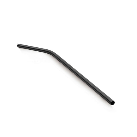  BH/2984, juego de 6 pajitas dobladas de acero inoxidable, negro, juego de pajitas, juego de pajitas de acero inoxidable, vajilla, otros