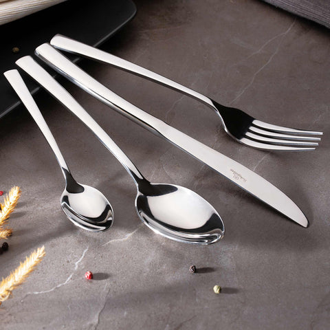  BH/3040, juego de cubiertos de 24 piezas con espejo, acero inoxidable, juego de cubiertos de 24 piezas, juego de cubiertos, cubiertos, espejo, vajilla