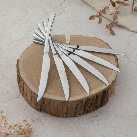  BH/3046, juego de cubiertos de 12 piezas con cuchillo para carne, acero inoxidable, juego de cubiertos de 12 piezas, juego de cubiertos, cubiertos, espejo, vajilla