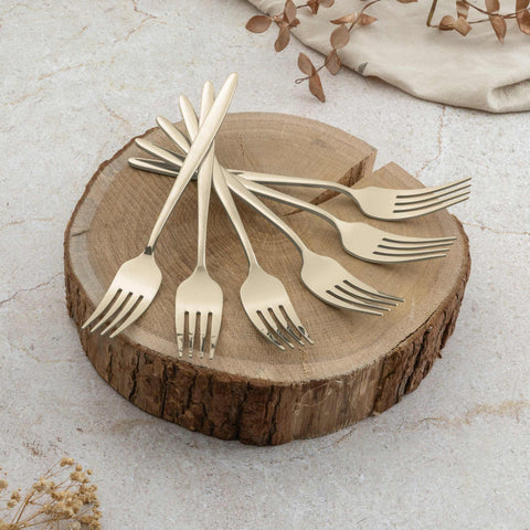  BH/3061, juego de cubiertos de 24 piezas con recubrimiento PVD dorado pulido espejo, champán, juego de cubiertos de 24 piezas, juego de cubiertos, cubiertos, espejo, vajilla