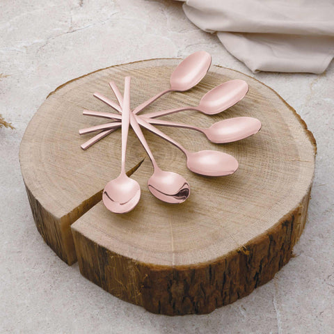  BH/3065, juego de cubiertos de 24 piezas con recubrimiento PVD de oro rosa pulido espejo, oro rosa, juego de cubiertos de 24 piezas, juego de cubiertos, cubiertos, espejo, vajilla