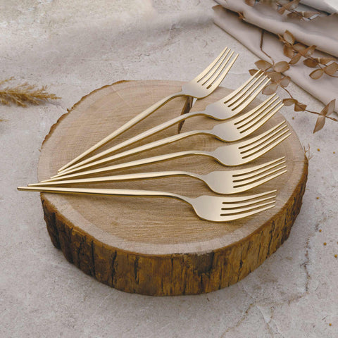  BH/3067, juego de cubiertos de 24 piezas con recubrimiento PVD dorado pulido espejo, champán, juego de cubiertos de 24 piezas, juego de cubiertos, cubiertos, espejo, vajilla