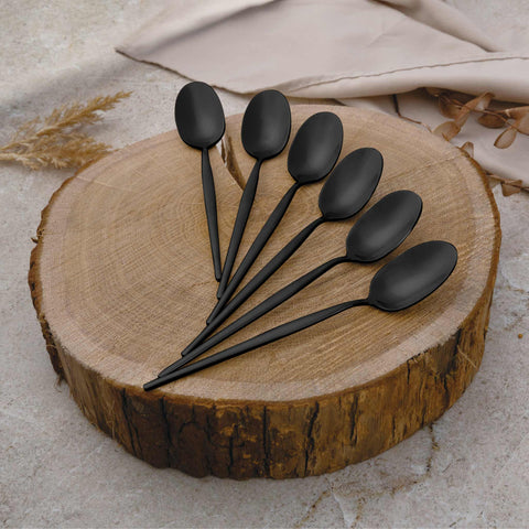  BH/3069, juego de cubiertos de 24 piezas con revestimiento PVD NEGRO PULIDO espejo, Negro, juego de cubiertos de 24 piezas, juego de cubiertos, cubiertos, espejo, Vajilla