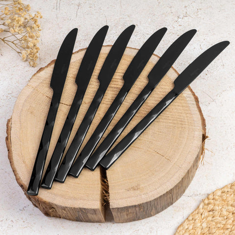  BH/3074, juego de cubiertos de 24 piezas con revestimiento PVD NEGRO PULIDO espejo, Negro, juego de cubiertos de 24 piezas, juego de cubiertos, cubiertos, espejo, Vajilla