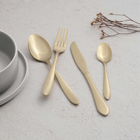  BH/3079,BH/2639,Juego de cubiertos de 24 piezas con RECUBRIMIENTO PVD ORO PULIDO espejo,Champán,Juego de cubiertos de 24 piezas,Juego de cubiertos,Cuchillería,Espejo,Vajilla