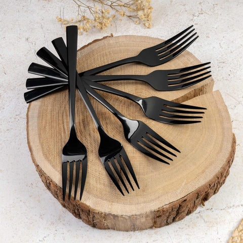 BH/3080, juego de cubiertos de 24 piezas con revestimiento PVD NEGRO PULIDO espejo, Negro, juego de cubiertos de 24 piezas, juego de cubiertos, cubiertos, espejo, Vajilla